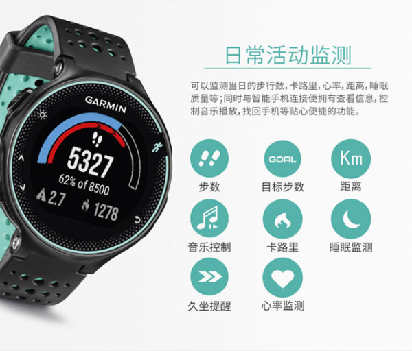 抢先首发众测garminforerunner235腕式光学心率跑表