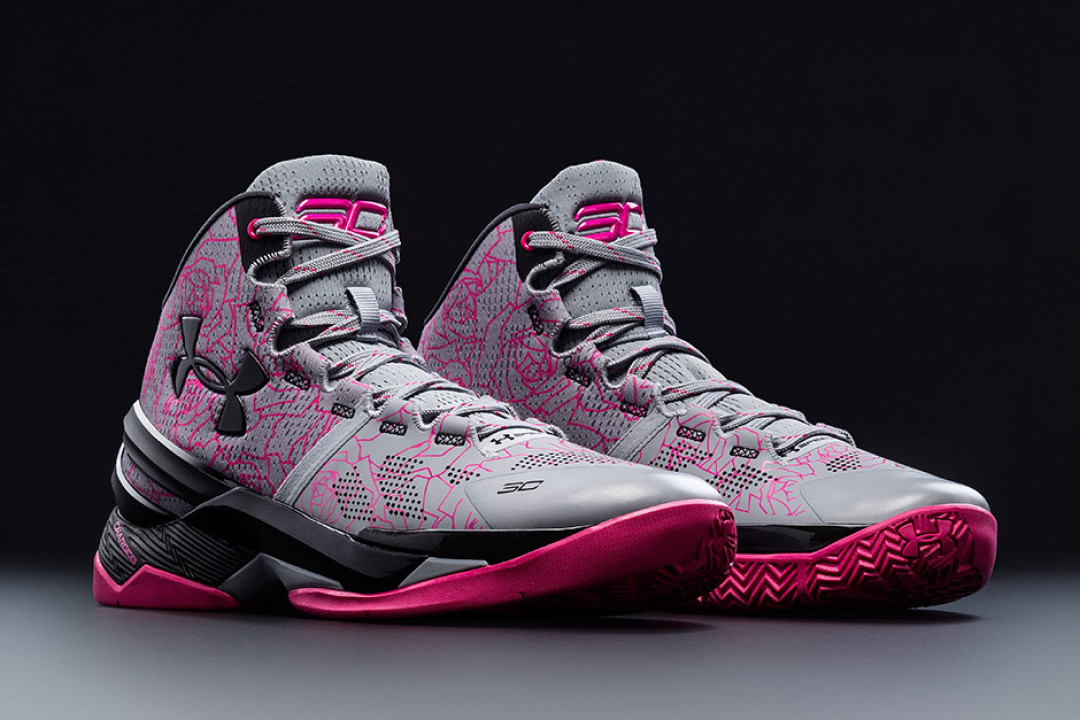 致敬母亲的玫瑰人生:UNDER ARMOUR 安德玛 Curry 2 母亲节专属配色 即将发售