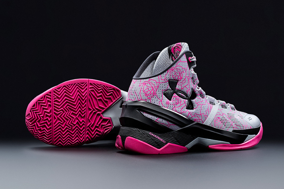 致敬母亲的玫瑰人生:UNDER ARMOUR 安德玛 Curry 2 母亲节专属配色 即将发售