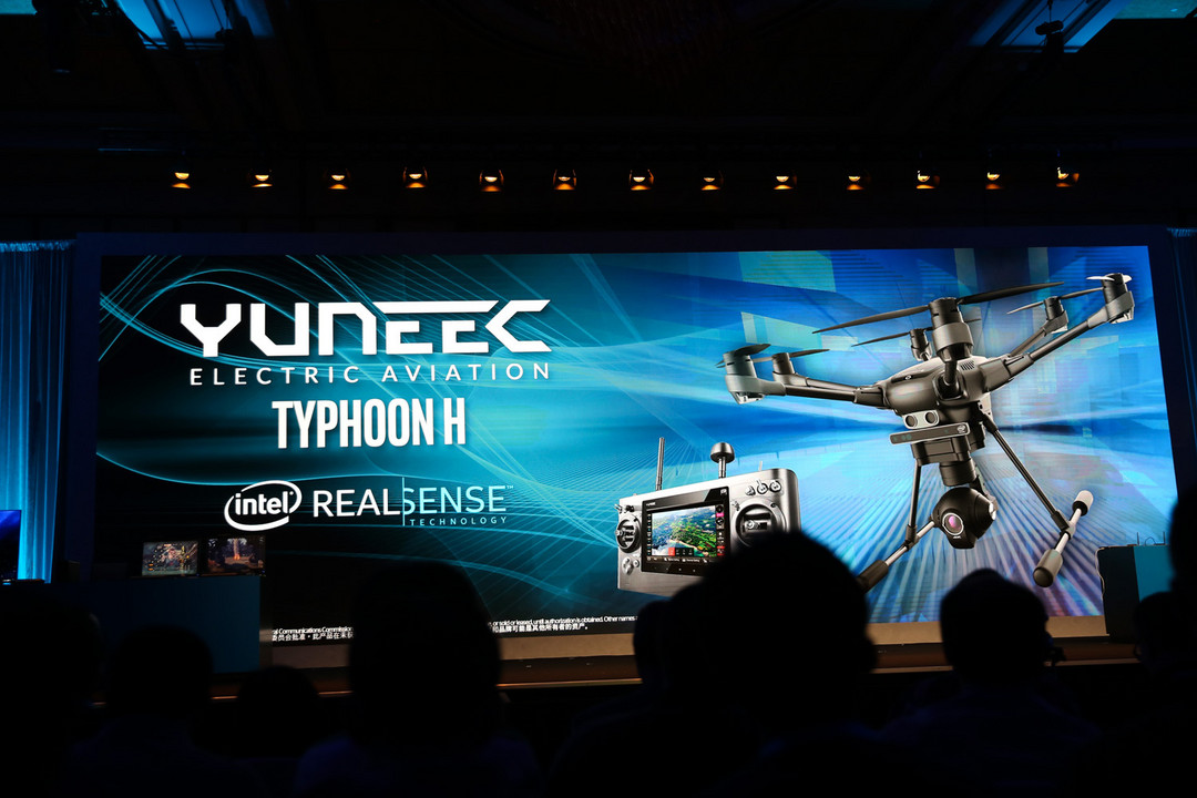 PC级硬件的下放：Yuneec 昊翔 展示 Typhoon H 无人机 黑科技避障系统