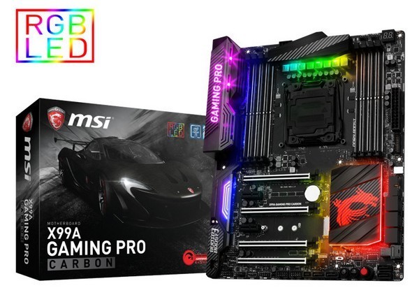 RGB幻彩颜值担当：msi 微星 推出 X99A Gaming Pro Carbon 主板
