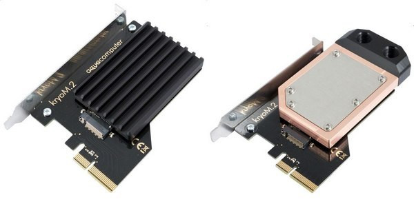 为M.2 SSD降温：Aqua Computer 推出 M.2 SSD 水冷散热器 