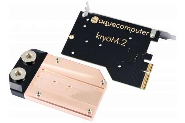 为M.2 SSD降温：Aqua Computer 推出 M.2 SSD 水冷散热器 