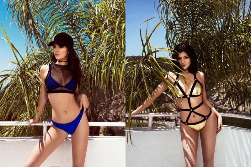 极简设计性感细节：Topshop 联手Kendall+Kylie姐妹 推出 全新泳装系列