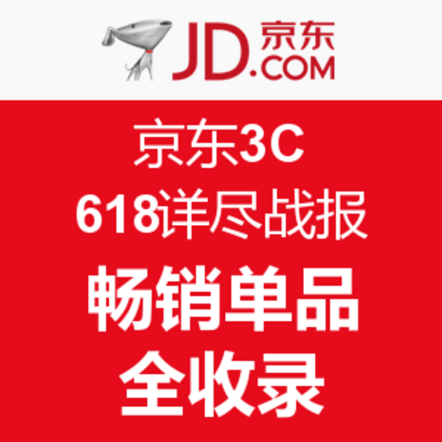 总销量突破3600万件：京东 公布 本年度 3C全品类 618详尽战报