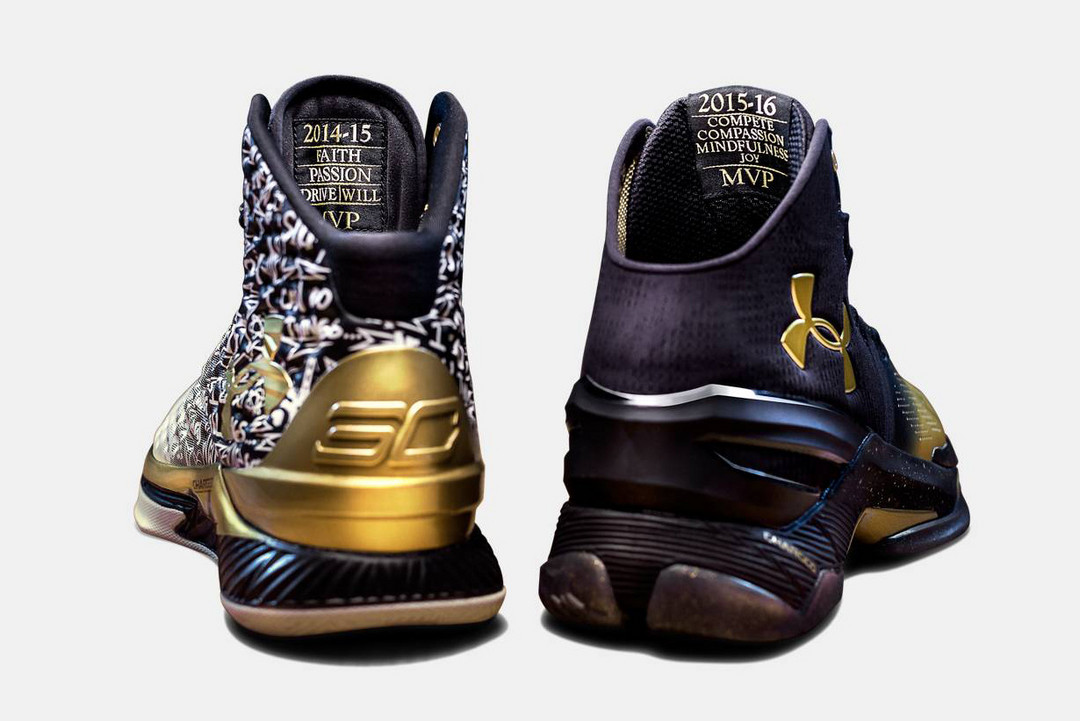 黑白双金：UNDER ARMOUR 安德玛 Curry Back 2 Back MVP球鞋套装 即将发售