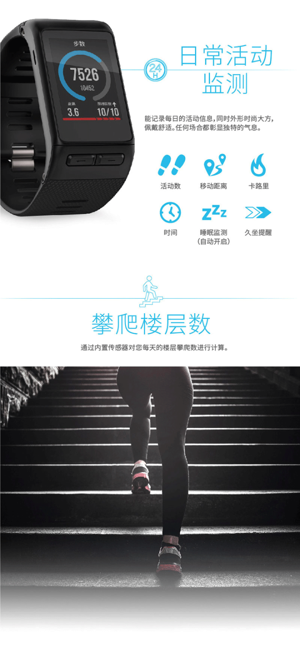 【抢先首发众测】Garmin 佳明 vivoactive HR 光学心率时尚GPS腕表