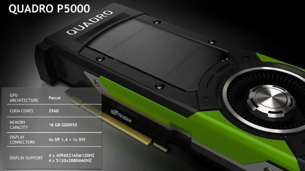 搭载“帕斯卡”：NVIDIA 英伟达 推出 Quadro P5000 / P6000 专业图形工作站显卡