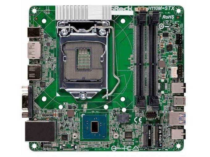 比ITX还小:ASRock 华擎 发布 H110M-STX 主板
