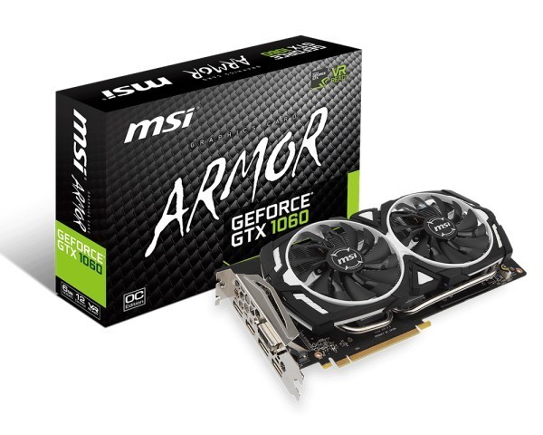 搭载ARMOR 2X散热：msi 微星 推出 GTX 1060 OC 6G “白虎”非公显卡