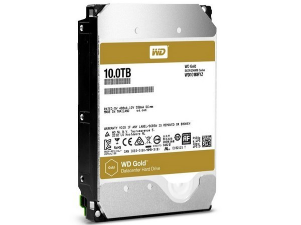 为大容量数据中心而生：WD 西部数据 推出 10TB GOLD 金盘