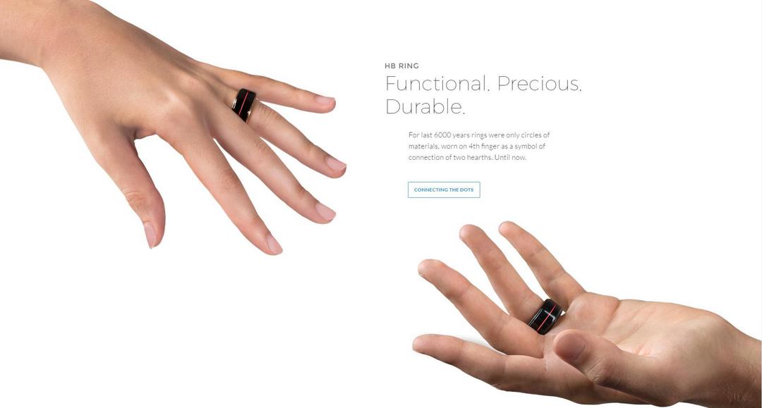 远距离恋爱向：TheTouch 推出 HB Ring 智能戒指