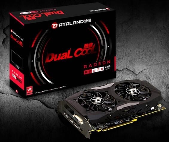 金属背板双风扇：DATALAND 迪兰 推出 酷能 RX 470 DUALCOOL 显卡 