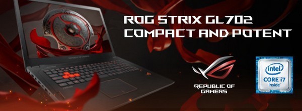 超薄电竞4K+GTX970M：ASUS 华硕 推出 ROG Strix GL702 游戏笔记本电脑