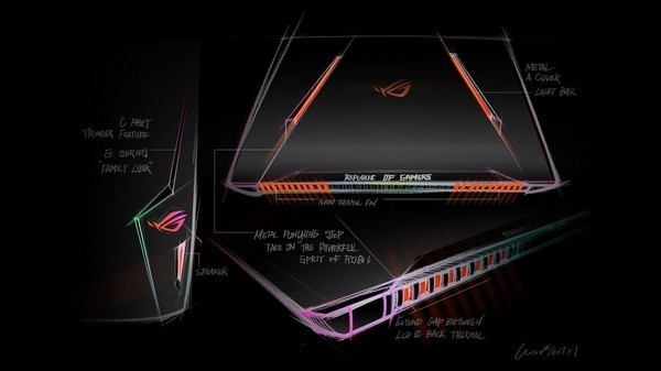超薄电竞4K+GTX970M：ASUS 华硕 推出 ROG Strix GL702 游戏笔记本电脑