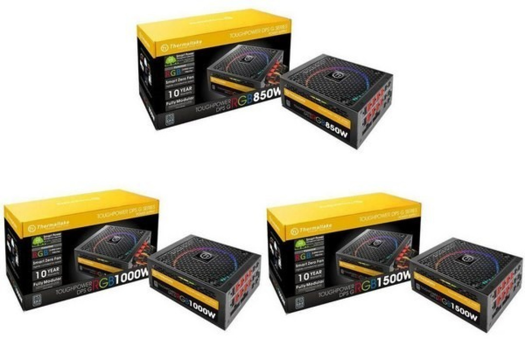 云智能钛金品质:Thermaltake 曜越 发布 Toughpower DPS G RGB850W/1000W/1500W电源