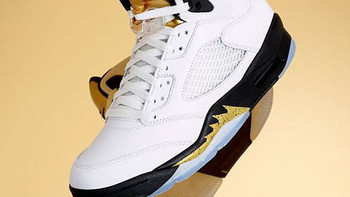 金牌驾到：NIKE 耐克 即将发售 Air Jordan 5 Retro“White/Metallic Gold” 篮球鞋
