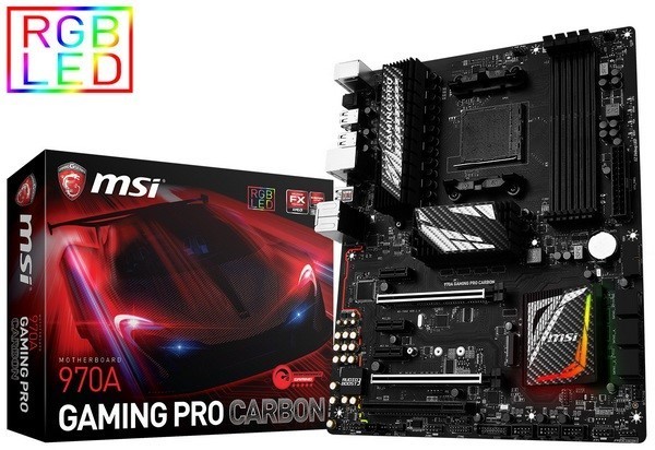 AM3+平台仍有新品：msi 微星 推出 970A Gaming Pro Carbon主板