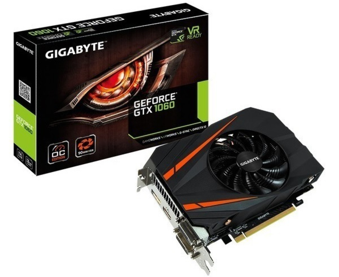 显卡长度17cm：GIGABYTE 技嘉 推出 GTX 1060 Mini ITX OC超频版