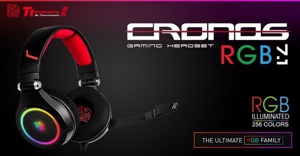 RGB+7.1环绕：Tt esports 斗龙 推出 CRONOS RGB 7.1耳机 