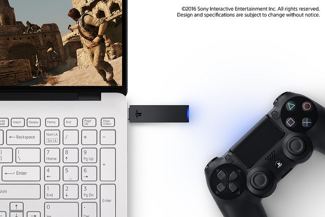 PlayStation Now登录PC：SONY 索尼 发布 DualShock 4 USB无线适配器