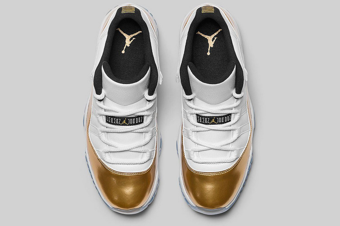  白金荣耀：NIKE 耐克 Air Jordan 11 Retro Low “White/Metallic Gold” 篮球鞋 即将发售