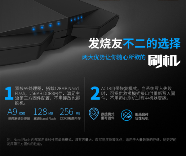 【抢先首发】Tenda 腾达 AC18 1900M 增强型 11ac 双频千兆口路由器