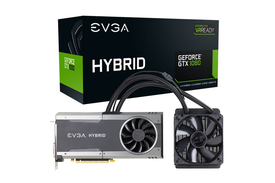 混合水冷方案：EVGA 推出 GeForce GTX 1080 FTW HYBRID GAMING 非公版显卡 