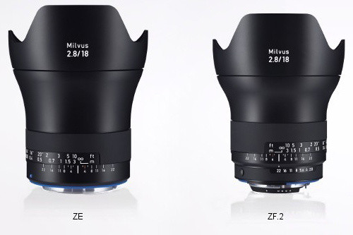 Milvus单反系列终补完：ZEISS 蔡司 发布三款Milvus 手动单反镜头