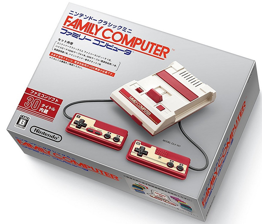 支持HDMI & 720P：Nintendo 任天堂 发布 Family Computer 复古迷你游戏主机
