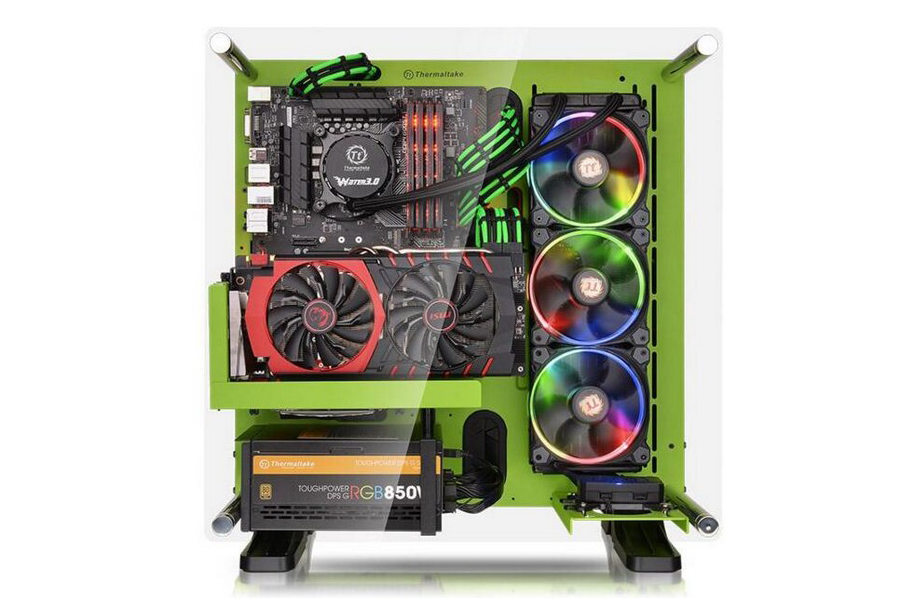 打造个性化游戏平台：Thermaltake 曜越 推出 Core P3 SE 璀璨绿和耀眼红版机箱