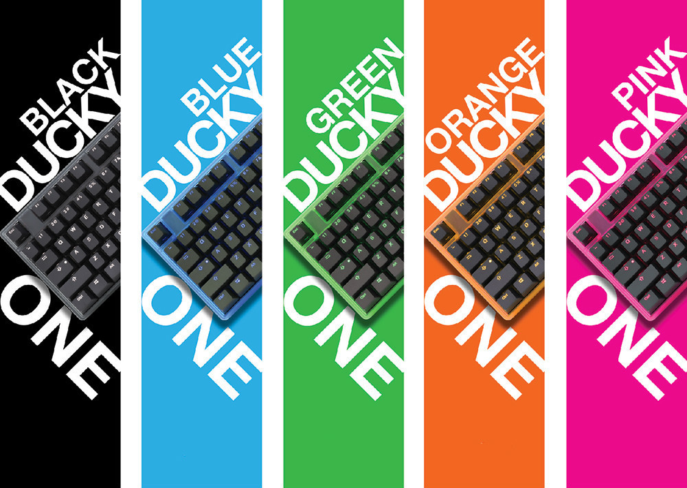 高颜值键帽设计：Ducky 魔力鸭 发布 Ducky One 热升华版本 机械键盘
