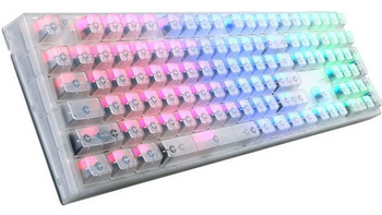 全透明化处理：COOLERMASTER 酷冷至尊 推出 MasterKeys Pro L RGB Crystal Edition 水晶版键盘