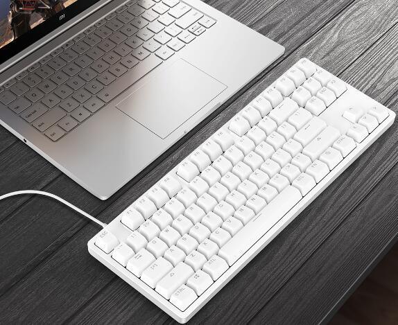 铝合金机身、白色背光：悅米 发布 MK01 87版 机械键盘