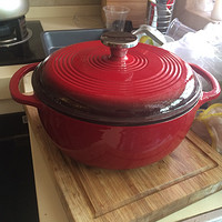Lodge 洛极 EC4D43 红色搪瓷铸铁荷兰煮锅 开箱