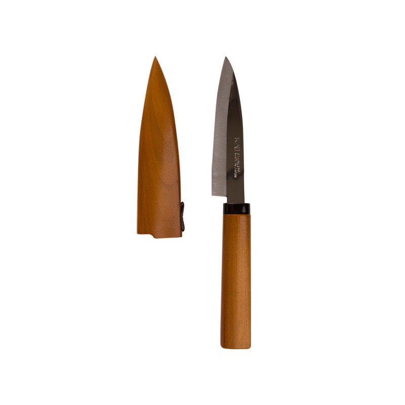 #本站首晒#刀与鞘：东西方设计美学的差异 - Wüsthof 三叉 炫彩三件套+KAI贝印 木刀