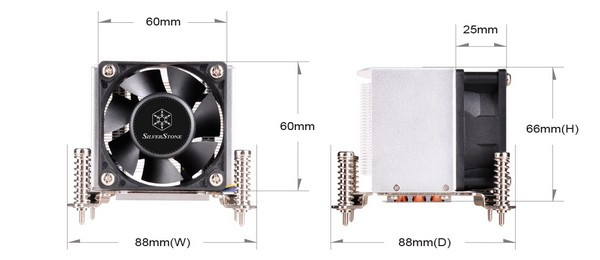 为服务器或MINI ITX设计：SILVER STONE 银欣 推出 AR09和AR10系列 散热器