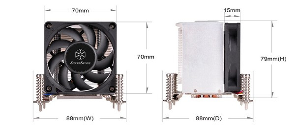 为服务器或MINI ITX设计：SILVER STONE 银欣 推出 AR09和AR10系列 散热器