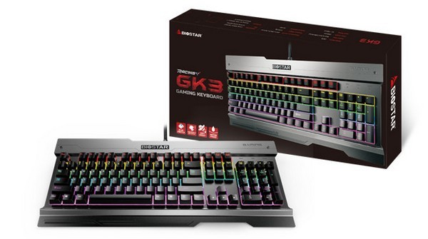 涉足外设圈：BIOSTAR 映泰 推出 GK3 青轴机械键盘
