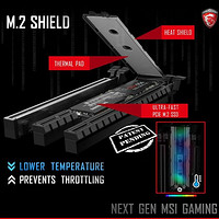 解决M.2发热问题：msi 微星 推出 Gaming M.2 Shield 散热片