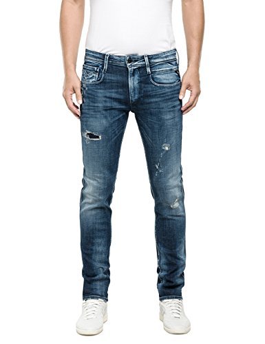 Replay Men's Anbass Slim Blue 男式牛仔裤