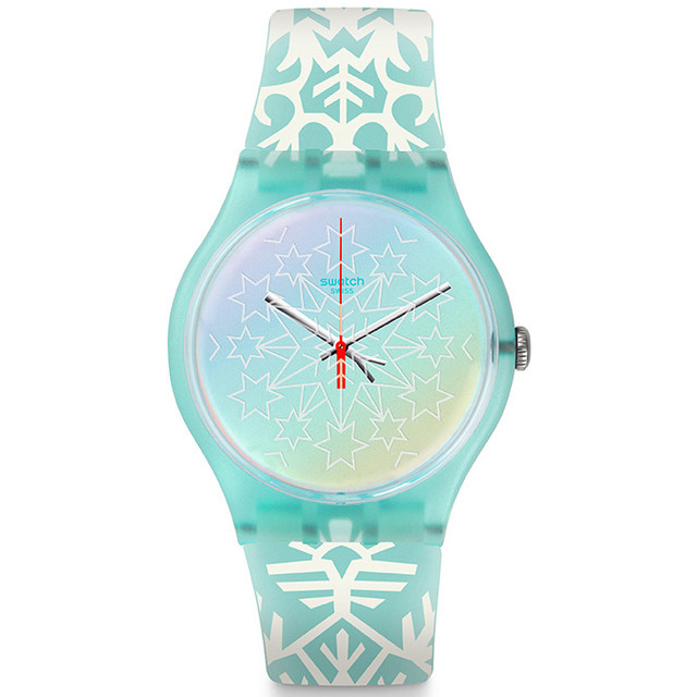 冰雪奇缘：swatch 斯沃琪 推出 God Jul SUOZ222S 2016圣诞别注腕表 