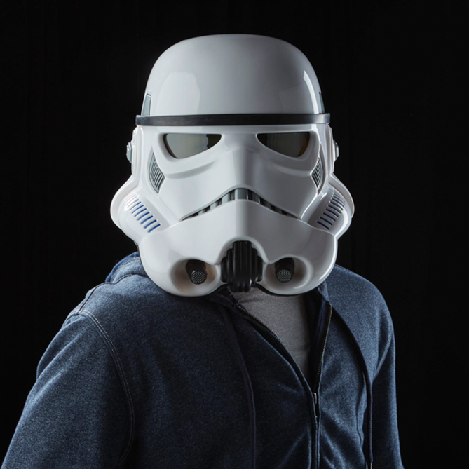 #本站首晒#星球大战 Stormtrooper 暴风兵 电子变声1:1可穿戴头盔