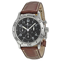 Breguet Type XX Aeronavale Automatic Chronograph Black Dial Brown Leather Men\'s Watch 3800ST929W6 - Type XX - XXI - XXII - Breguet - Watches  - Jomashop
