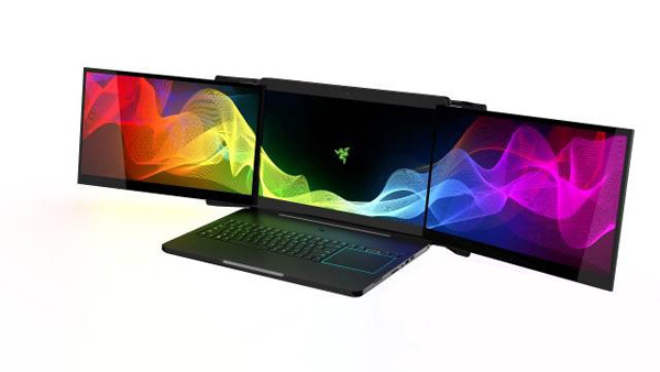 4K三联屏：RAZER 雷蛇 发布 Project Valerie 电竞笔记本电脑