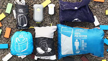 旅行小道具，DECATHLON 迪卡侬便携充气枕、小手电筒