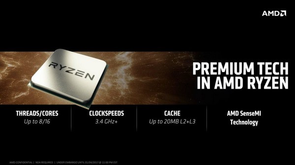 RYZEN全系可超频：AMD 公布 X370、B350、A320芯片组规格