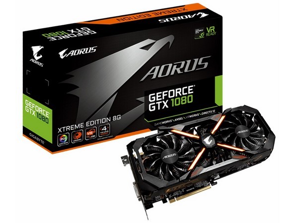 再度升级：GIGABYTE 技嘉 推出 GTX 1080 AORUS xtreme edition 8G 显卡