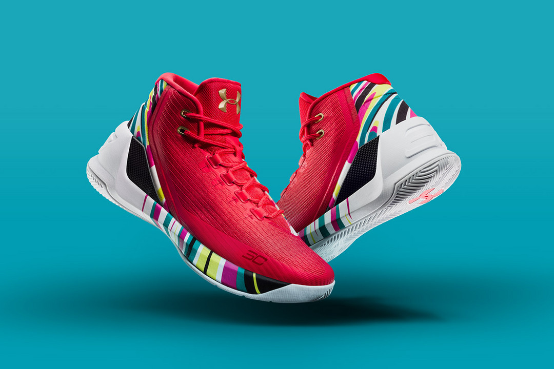 金碧冠缨彩绘衣：UNDER ARMOUR 安德玛 Curry 3 CNY 中国新年配色