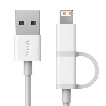 Micro USB、Lightning二合一——公牛抗折断数据线（J810） 评测